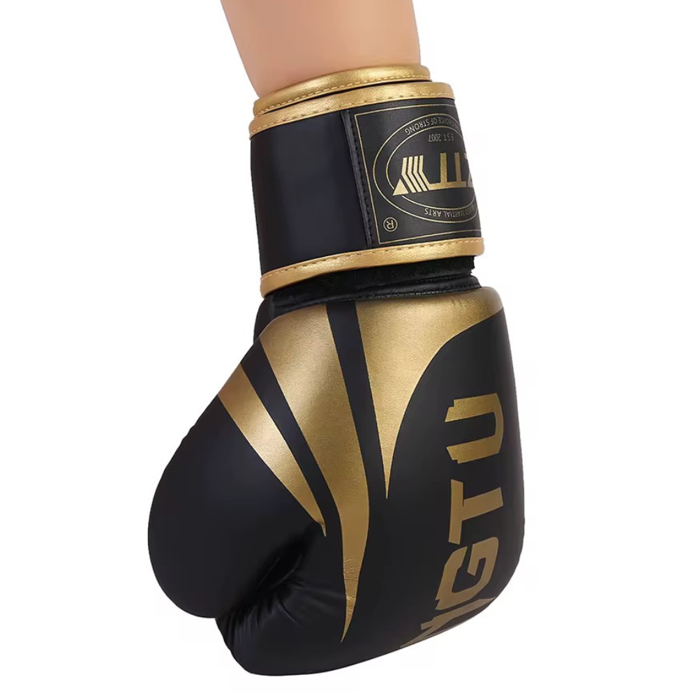 Guantes Boxeo ZTTY Negros/Dorados