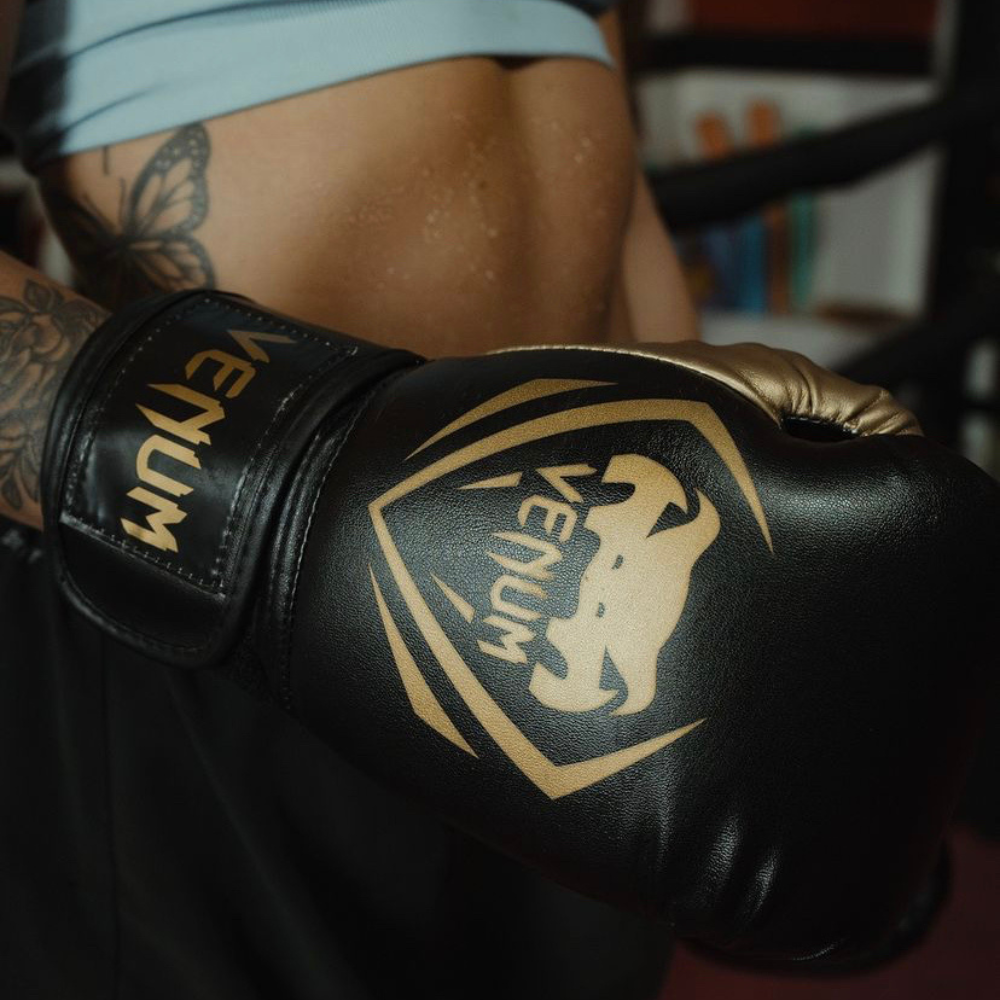 Guantes Boxeo Venum Contender Negro/Dorado