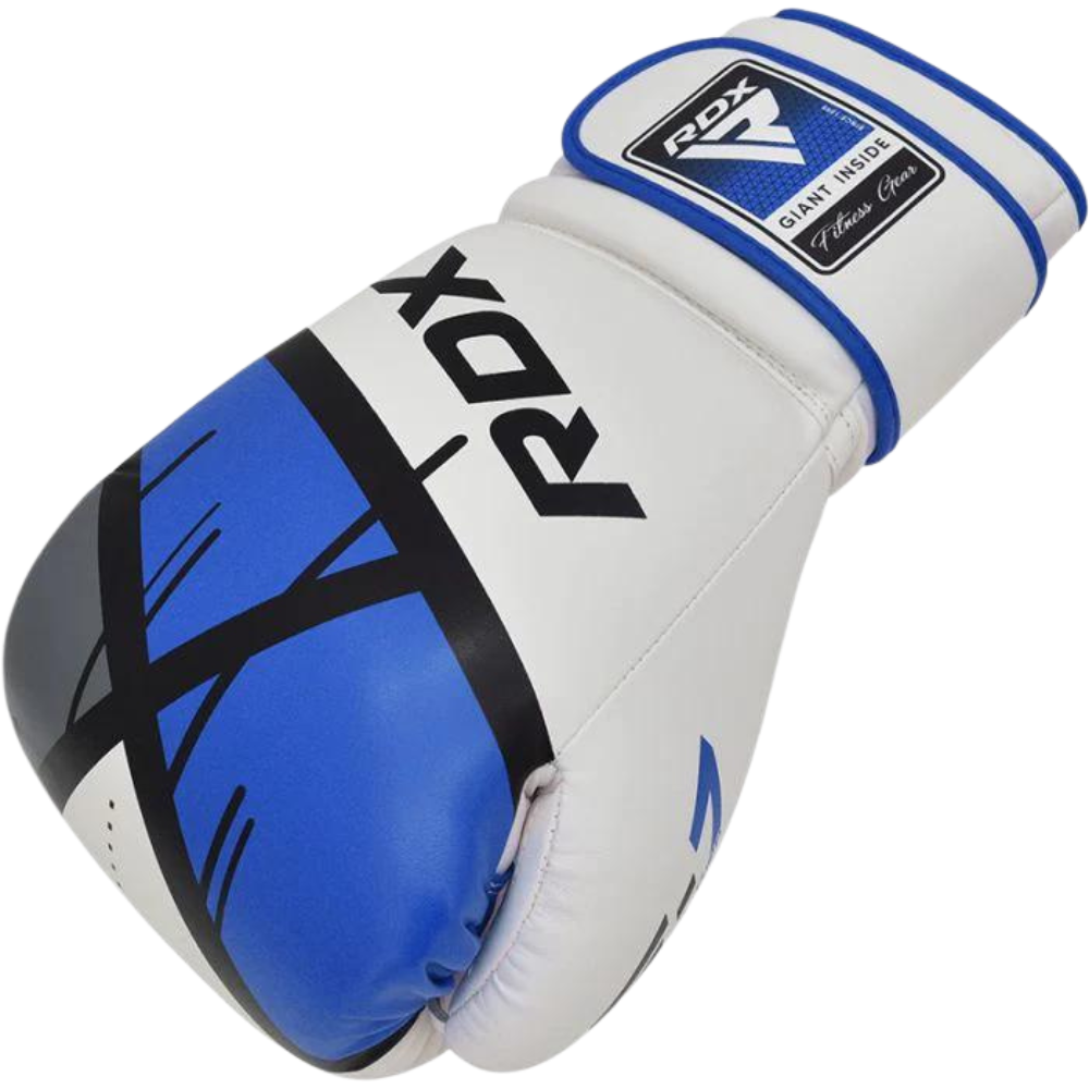 Guantes Boxeo RDX F7 Blanco/Azul