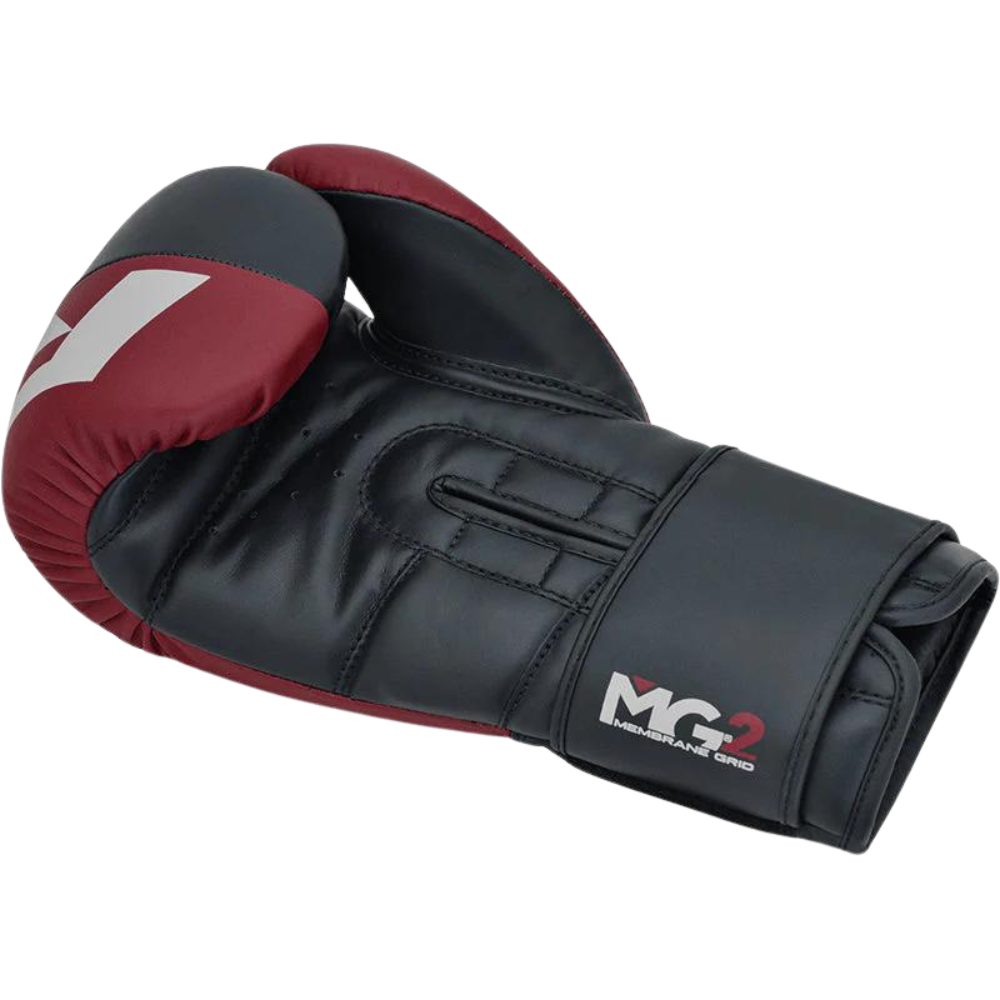 Guantes Boxeo RDX F4 Negro/Bordeaux