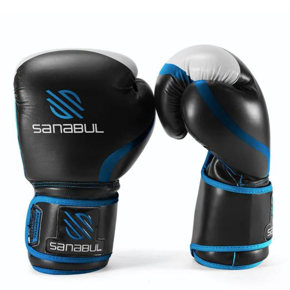 Guantes Boxeo Sanabul Negro/Azul