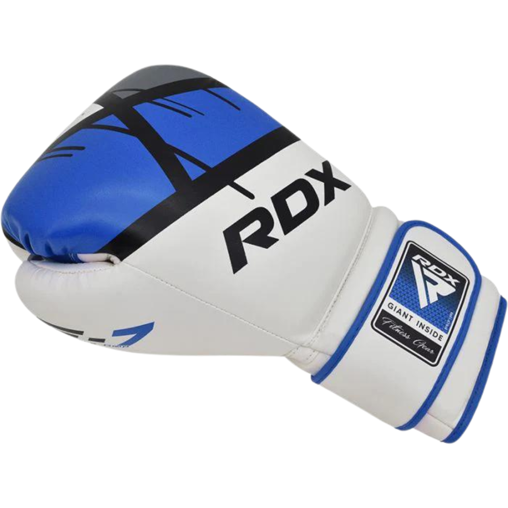 Guantes Boxeo RDX F7 Blanco/Azul