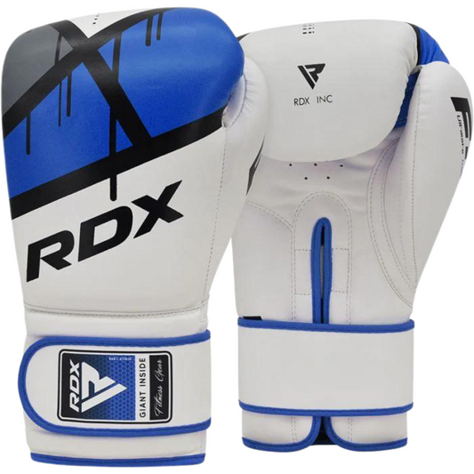 Guantes Boxeo RDX F7 Blanco/Azul