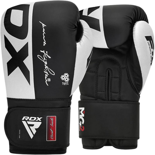 Guantes Boxeo RDX F4 Negro/Blanco