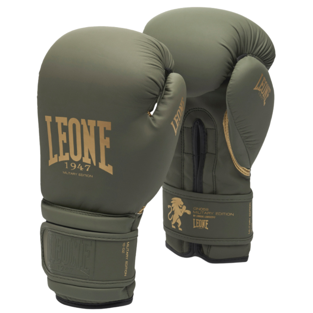 Guantes Boxeo Leone 1947 Verde Militar