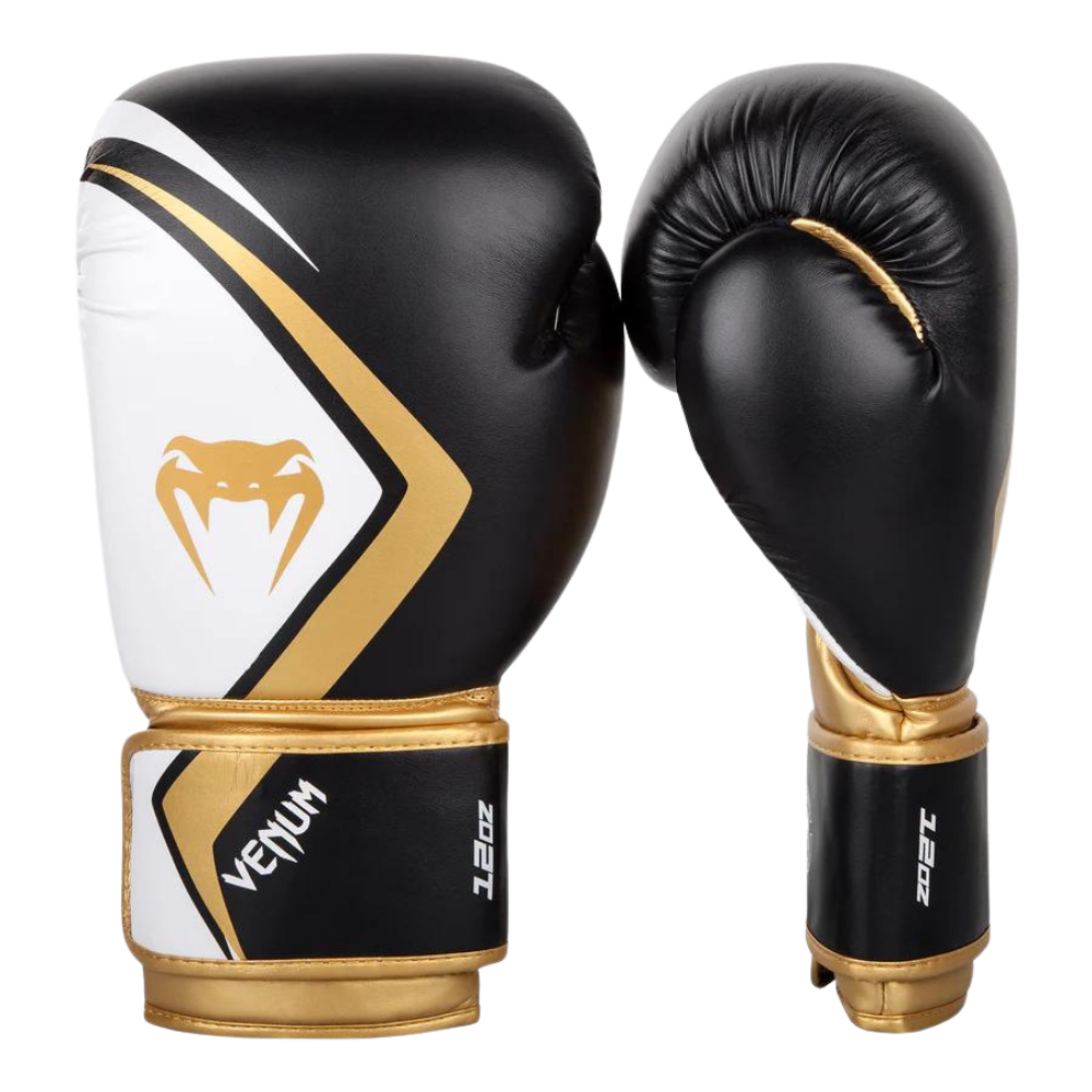 Guantes Boxeo Venum Contender 2.0 Blanco/Dorado